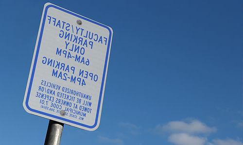 regulation parking sign